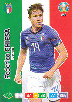 Federico Chiesa Italy Panini UEFA EURO 2020#221